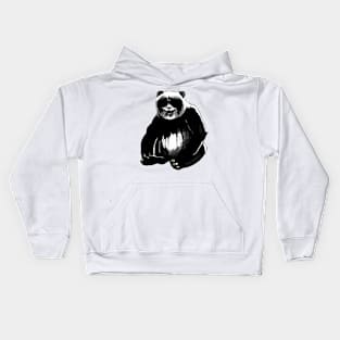 Cartoony Doomed Panda Kids Hoodie